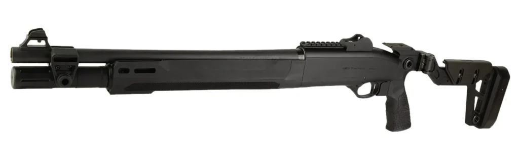 Langdon Tactical Tech LTT1301HBCFBLK Beretta 1301 3" 7+1 18.50" Black Heat Shield Barrel, Black Anodized Aluminum Receiver, Black Chisel Folding Synthetic Stock, Beretta Patrol Forend | Elite Firearms