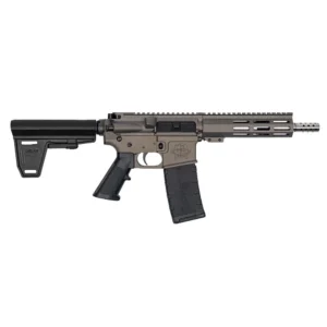 GLFA 223 Wylde Braced Pistol .223 Wylde 30rd Magazine 7.5" Stainless Steel Barrel Tungsten Finish | Elite Firearms