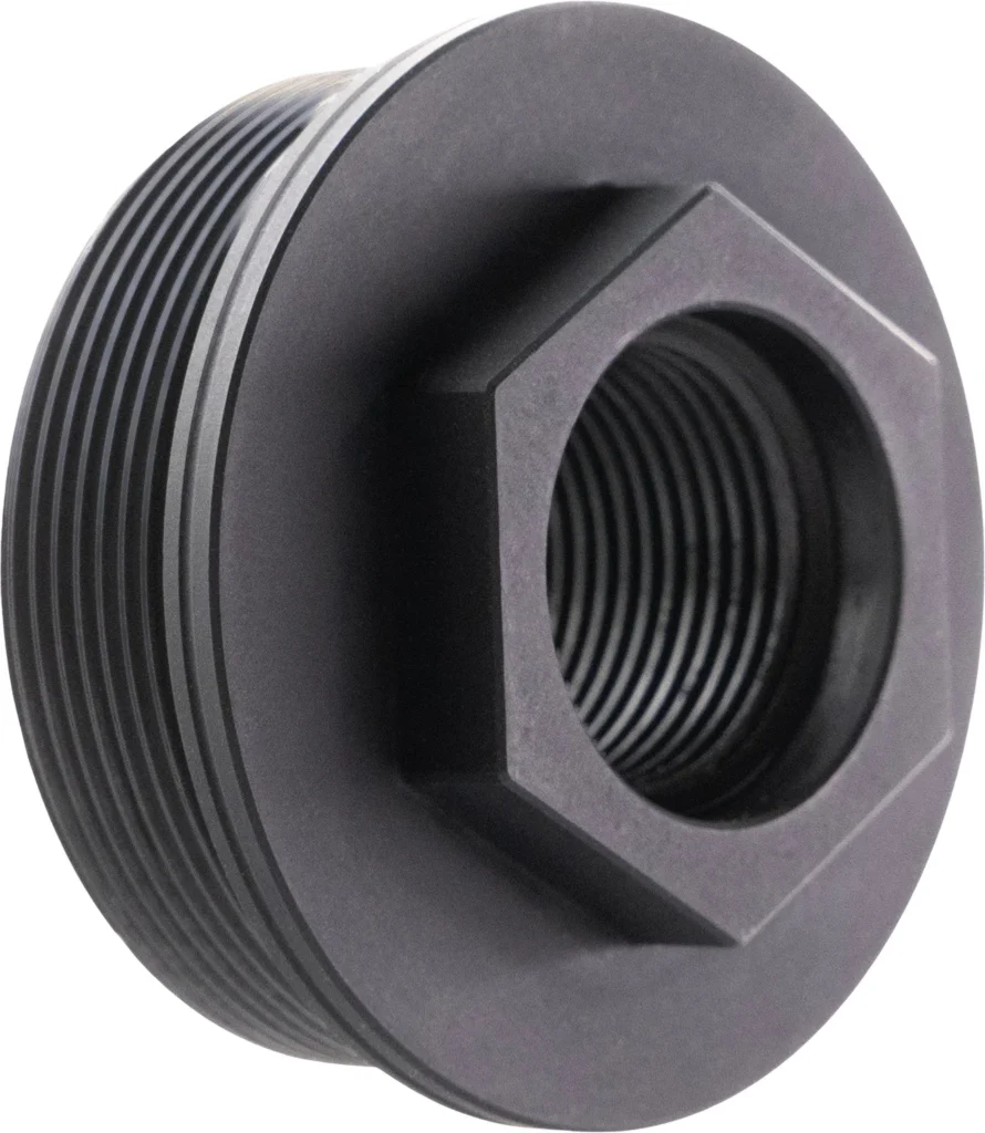 CMMG 11DB016 Zeroed HUB Mount Fits 5/8"x24 Stainless Steel Black | Elite Firearms