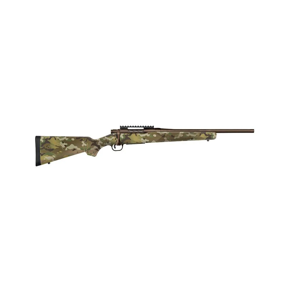Mossberg Patriot Carbine .308 Win 5rd Capacity 18” Cerakote Patriot Brown Threaded Barrel Multicam Synthetic Stock