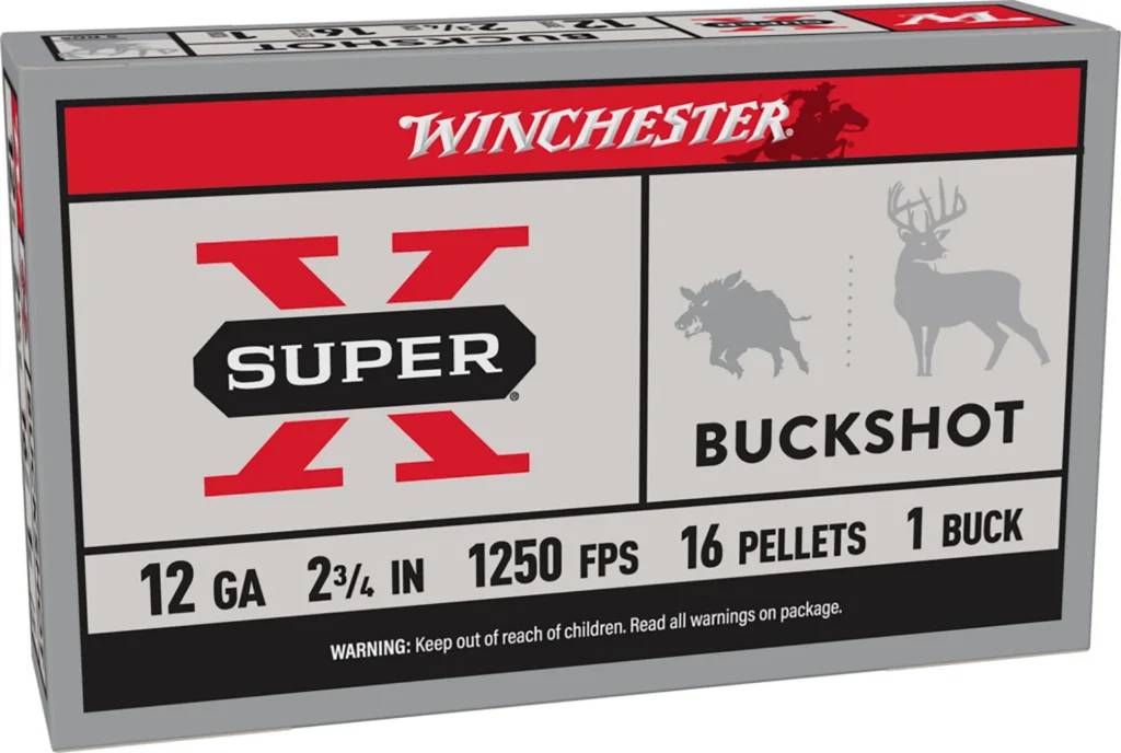 Winchester Ammo XB121 Super X  12Gauge 2.75" 1Buck Shot 5 Per Box/50 Case | Elite Firearms