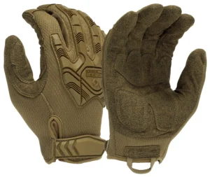 Pyramex VGTG40TM Impact Operator Heavy-Duty Brown Synthetic Leather Medium Hook & Loop | Elite Firearms