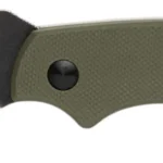 Browning 3220504 Hidden Hollow  EDC Small 2.25" Folding Drop Point Plain Black Oxide Stonewashed D2 Steel Blade, OD Green G10 Handle | Elite Firearms