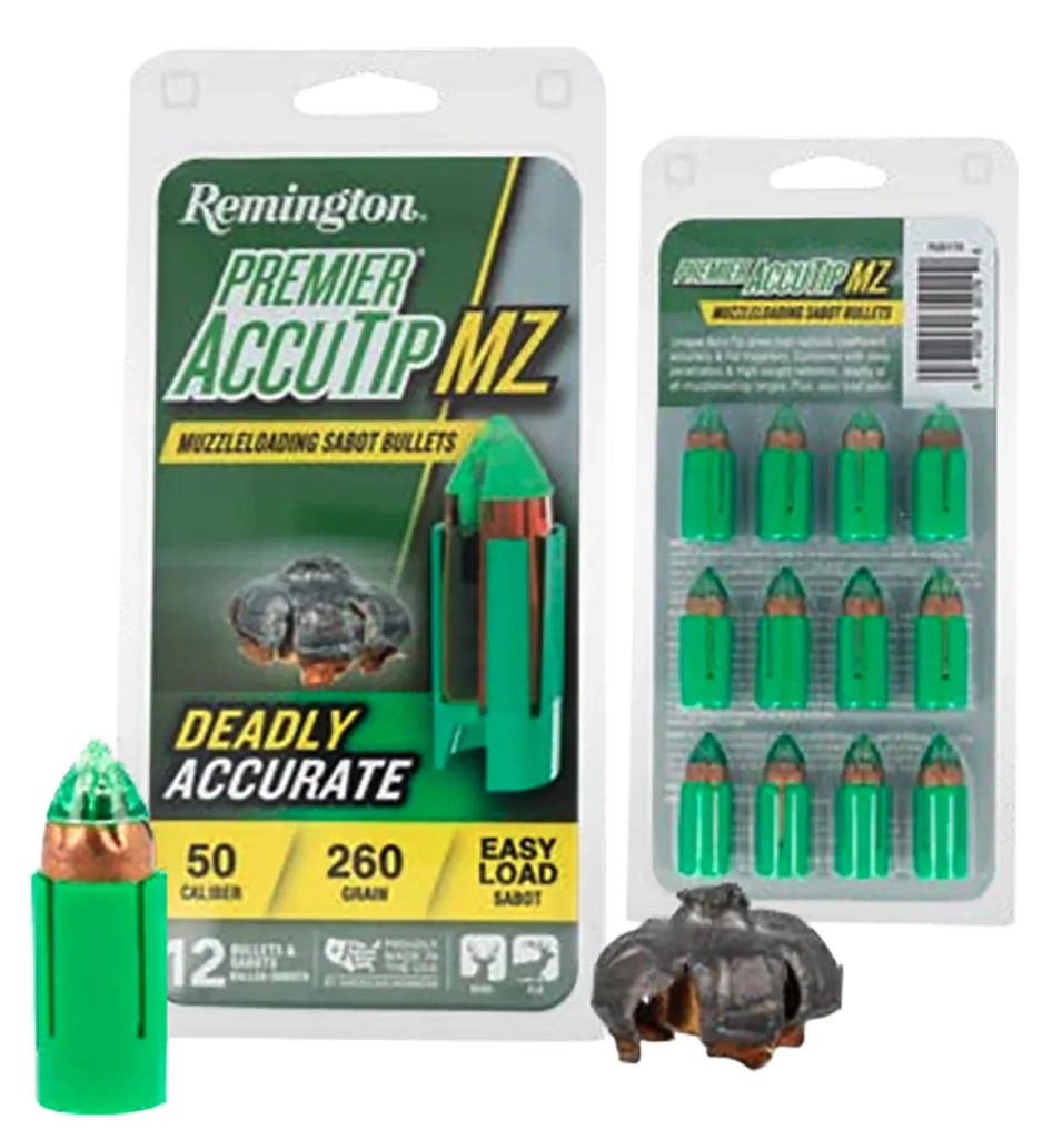 Remington Ammunition R20179 Premier AccuTip  50Cal 260gr Sabot Slug 12 Per Box/12 Case | Elite Firearms