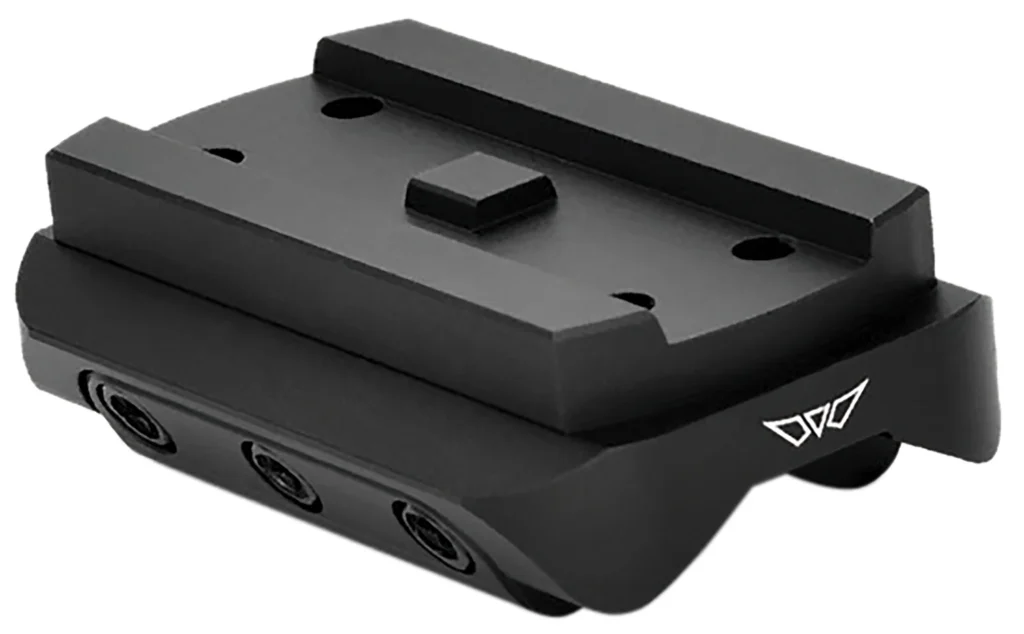 Warne 6111M Mini Red Dot Mount Shotgun Rib Black Anodized Aluminum Fits Holosun/Sig Romeo5/Vortex Crossfire/Aimpoint Micro H1-H2/ Aimpoint T1-T2 | Elite Firearms