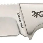 Browning 3220537 Sage Creek  Large 4.50" Fixed Clip Point Plain Satin 9Cr14MoV SS Blade, Brown Zebra Wood Handle | Elite Firearms