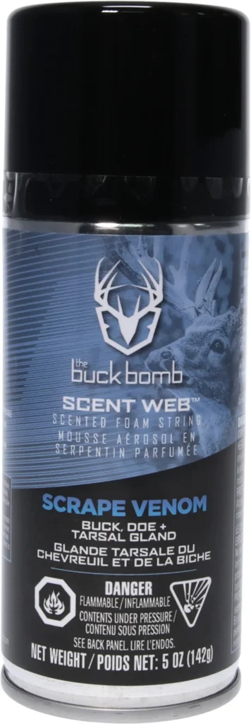 The Buck Bomb HSBBSWSCRPVEN Buck Bomb Scrape Venom Deer 5oz Aerosol | Elite Firearms