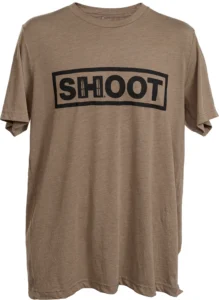 Hornady 99606XXXL Shoot T-Shirt Brown Tri-Blend Short Sleeve 3XL | Elite Firearms