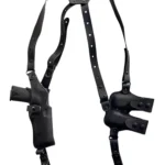 1791 Gunleather NSS2.1SBLVR Optic Ready Shoulder Vertical Black Fits Glock 17 Right Hand | Elite Firearms