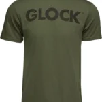 Glock AP96158 Caliber Tee Military Green Ringspun Cotton Short Sleeve Large | Elite Firearms