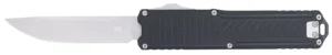CobraTec Knives CTRNGBLKDNS Ranger 3.25" OTF Plain Stonewashed D2 Steel Blade, 4.75" Black Textured G10 Scales Handle | Elite Firearms
