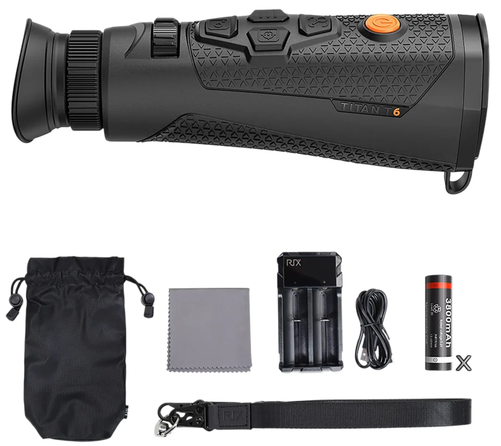 Rix Optics (visir Inc) RIXTITANT6 Titan T6 Thermal Black 35mm 640x480, 12 Microns 50 Hz Resolution Zoom 2.2x