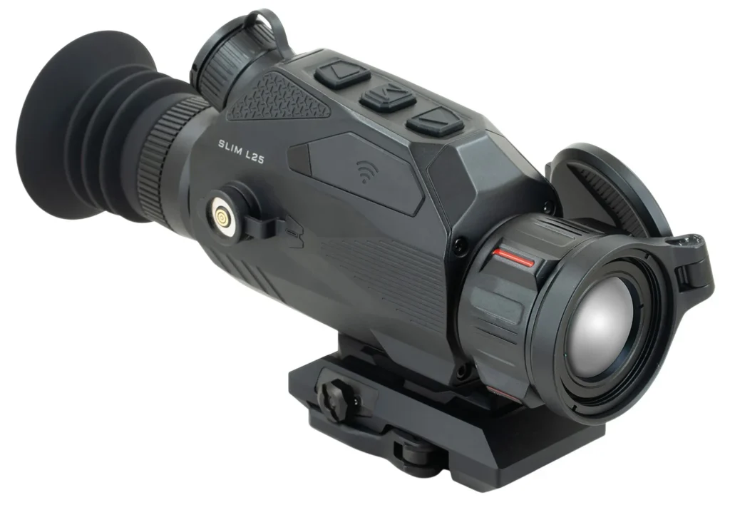 Nocpix SLIML25 Slim L25 Matte Black 25mm Multi- 1 DIY/1 Dynamic/6 Static Reticle 384x288, 12 Microns, 50 Hz Resolution
