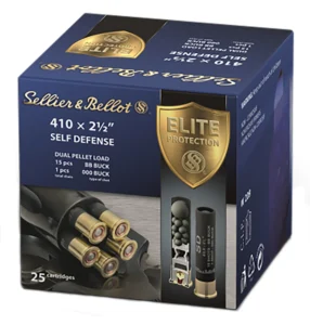 Sellier & Bellot SB410SDA Self Defense 410Gauge 2.50" 15 Pellets 1/2oz 000Buck Shot 25 Box/20 Case | Elite Firearms