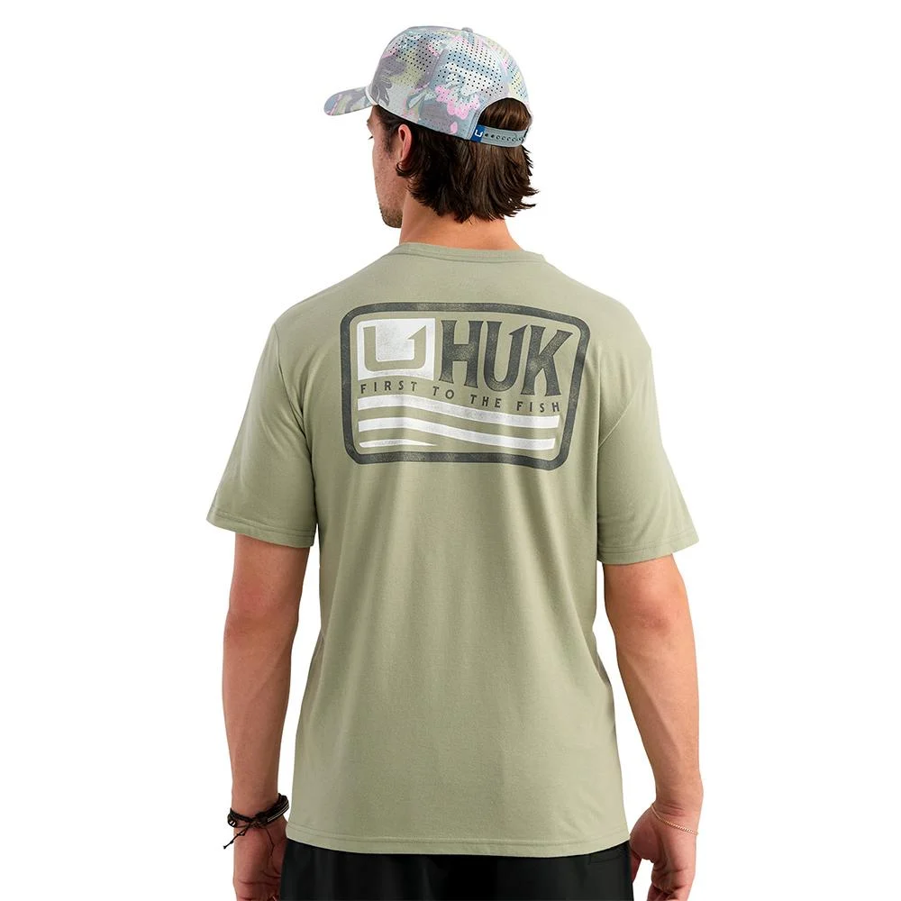 Huk Born Wave Short Sleeve Shirt Seagrass XL | Elite Firearms