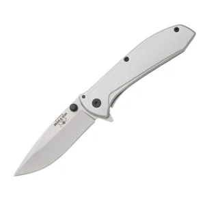 Bear & Son Framelock Assisted Opener Folding Knife 2-7/8" Drop Point Blade Stainless Steel | Elite Firearms