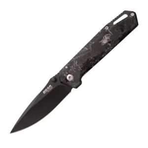 Bear & Son Brisk 3.0 Medium Folding Knife 2-7/8" Drop Point Blade Midnight Camo | Elite Firearms