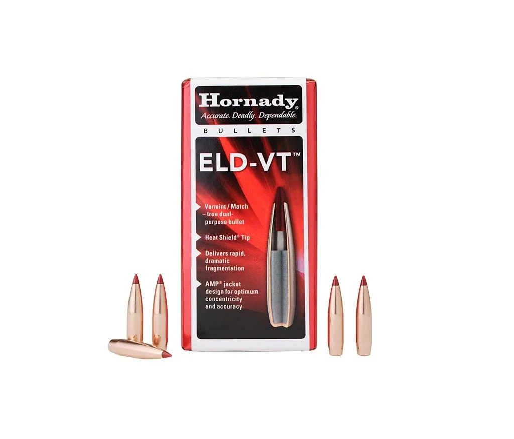 Hornady ELD-VT Rifle Bullets 22 CAL .224" 69 gr (1-8") 100/ct | Elite Firearms