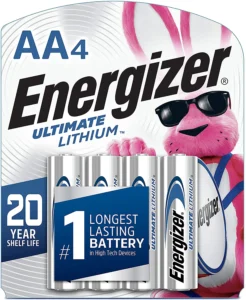 Energizer L91SBP4H3 AA Ultimate Lithium Silver 1.5V Lithium, Qty (4) Single Pack | Elite Firearms