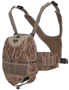 Knight & Hale KHT0103 Run N Gun Turkey Vest Chest Mossy Oak Bottomland | Elite Firearms