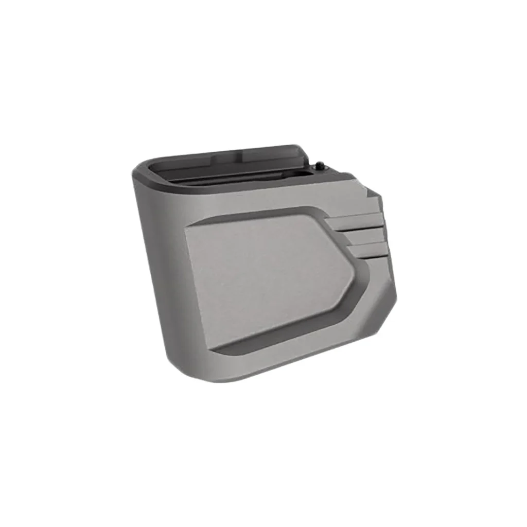 Tyrant CNC TDG48MAGEXG  Magazine Extension Fits Glock 43x/48 Gray Aerospace Grade Aluminum | Elite Firearms