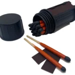 Black Beard Fire Starters MAT Stormproof Matches Black/Red 3" Long 20 Matches | Elite Firearms