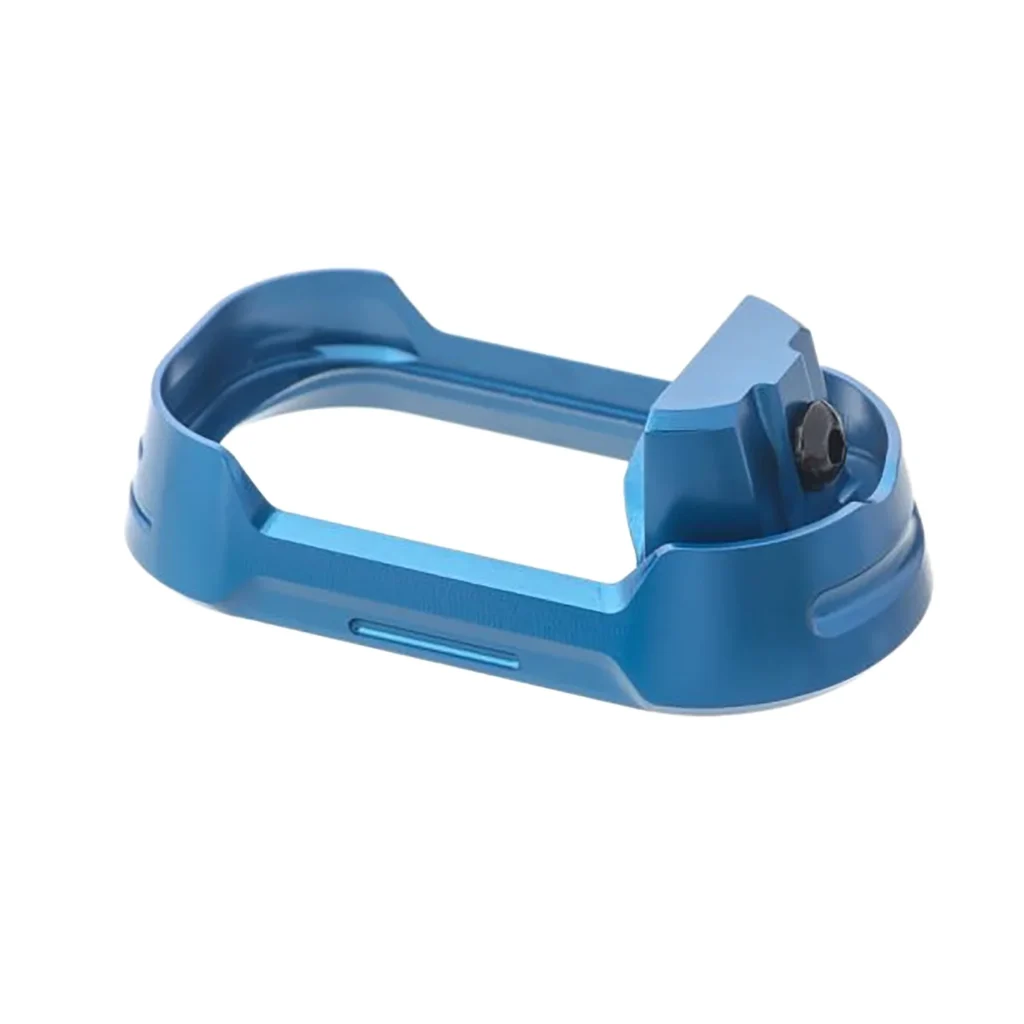 Tyrant CNC TDG19G34MWBLUEBLKSCRW Magwell Fits Glock 19 Gen 3-4 Blue Aluminum | Elite Firearms