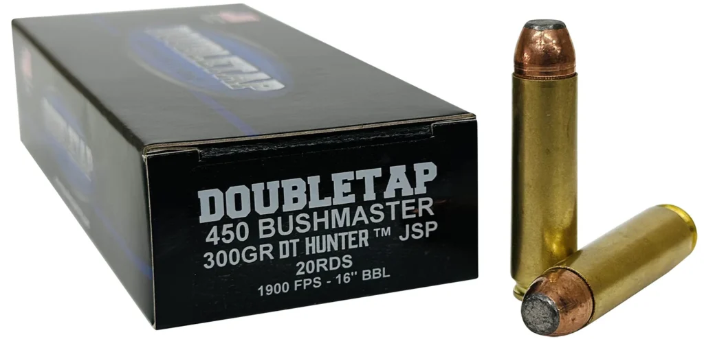 DoubleTap Ammunition 450B300SP   450Bushmaster 300gr Jacketed Soft Point 20 Per Box/25 Case | Elite Firearms