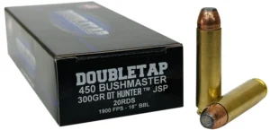 DoubleTap Ammunition 450B300SP   450Bushmaster 300gr Jacketed Soft Point 20 Per Box/25 Case | Elite Firearms