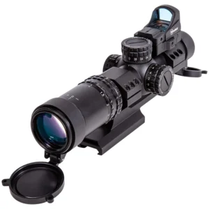 Firefield FF13071K RapidStrike Kit Matte Black 1-4x24mm, 30mm Tube 5 MOA Illuminated Black/Green/Red Circle Dot Reticle | Elite Firearms