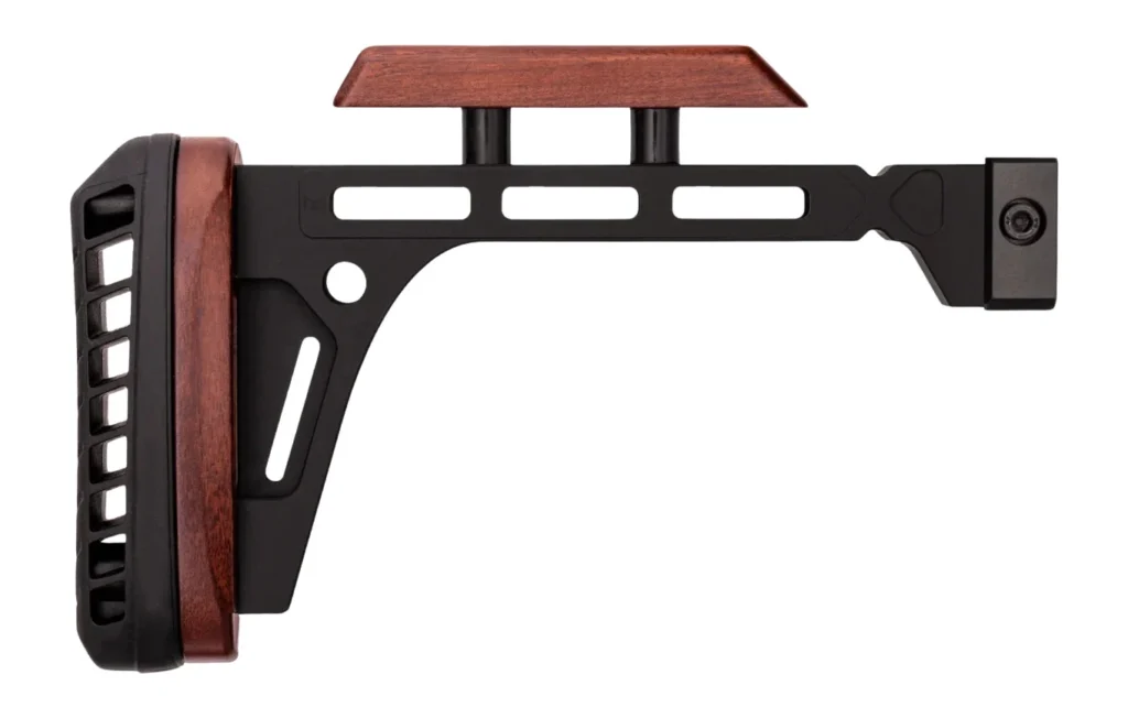 Woox SH.STK122.03 Forty-Seven Edge Stock Fixed Aluminum/American Walnut | Elite Firearms