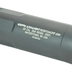 Griffin Armament GARS22-W Resistance 22 Cal 1.375″ Black Aluminum 1/2″x28