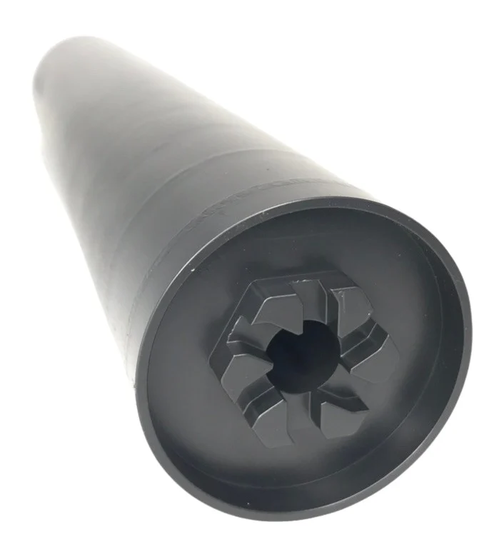 Fuqua Precision Machining DACH30TIBLK Dirty Dachshund 30Cal 1.60" Black Titanium 1.375"x24 | Elite Firearms