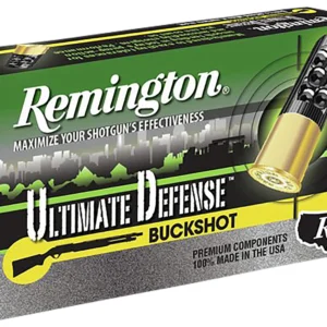 Remington Ammunition 20633 Ultimate Defense Buckshot 12Gauge 3″ 00Buck Shot 5 Per Box/20 Case
