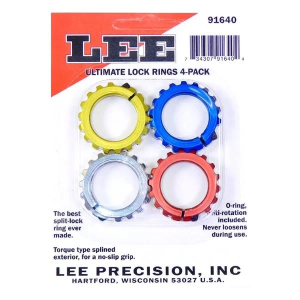 LEE Ultimate Lock Rings 4/pk | Elite Firearms