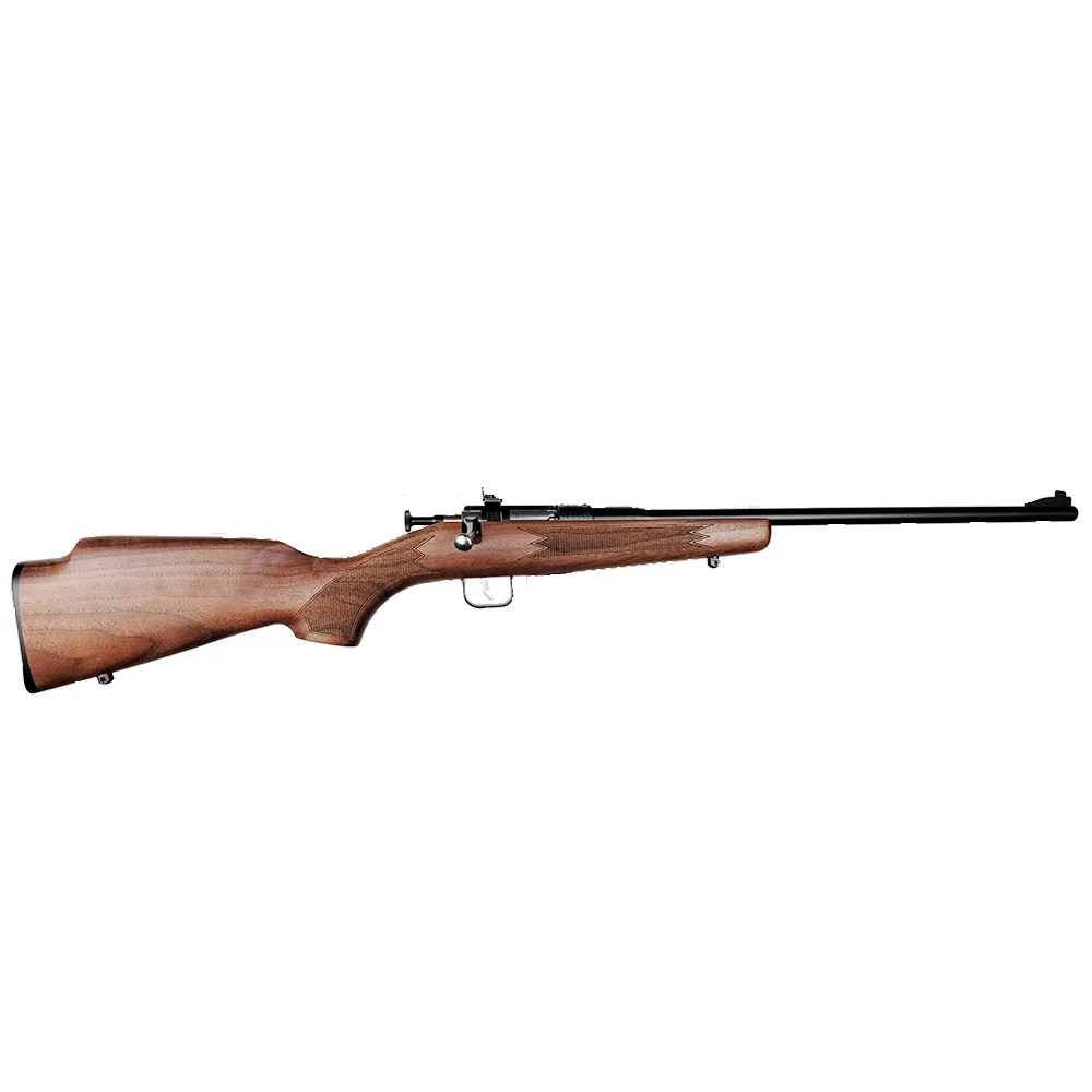 Crickett 00002 Deluxe The Original Youth Deluxe Single Shot 16.10" Blued Tapered Barrel, Blued Steel Receiver, Fixed American Walnut Stock, EZ Loader | Elite Firearms