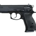 CZ-USA 01199 P-01 *CA Compliant Compact Frame 9mm Luger 10+1, 3.75" Blued Steel Barrel, Black Serrated Steel Slide, Black Polycoat Aluminum Frame w/Beavertail, Black Rubber Grip | Elite Firearms