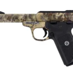 Smith & Wesson 10297 SW22 Victory Full Size Frame 22 LR 10+1 5.50" Kryptek Highlander Match Grade Steel Barrel & Frame, Black Textured Grip, Thumb Safety | Elite Firearms