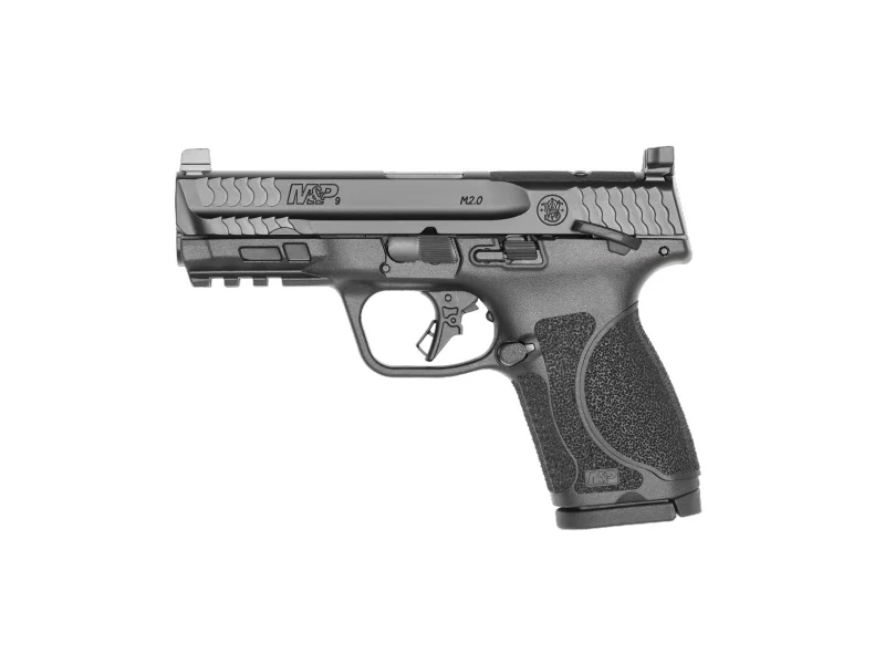 Smith & Wesson 13568 M&P M2.0  Compact 9mm Luger 15+1, 4" Black Armornite 4" Stainless Steel Barrel & Optic Ready/Serrated Slide, Matte Black Polymer Frame w/Picatinny Rail | Elite Firearms
