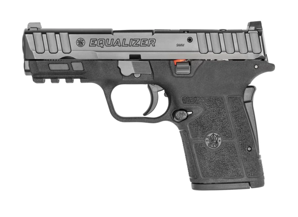 Smith & Wesson 13592 Equalizer 9mm Luger 15+1 3.68" Black Armornite Stainless Steel Barrel & Optic Ready/Serrated Steel Slide, Black Polymer Frame w/Picatinny Rail, Black Textured Polymer Grips | Elite Firearms