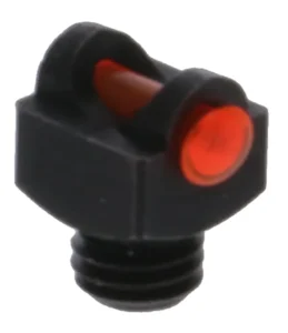 TruGlo TGTG954AR StarBrite Deluxe Bead Black | Red Fiber Optic Front Sight 6-48" Threads | Elite Firearms