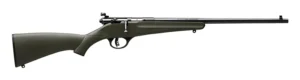 Savage Arms 13790 Rascal 22 LR Caliber with 1rd Capacity, 16.12" Barrel, Blued Metal Finish & Green Synthetic Stock Right Hand (Youth)