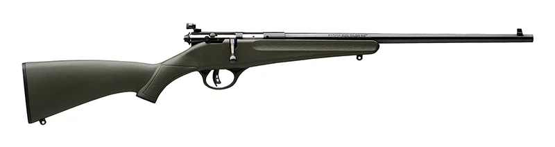 Savage Arms 13790 Rascal 22 LR Caliber with 1rd Capacity, 16.12" Barrel, Blued Metal Finish & Green Synthetic Stock Right Hand (Youth)