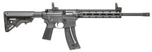 Smith & Wesson 14180 M&P15-22 Sport 22 LR 25+1 16.50" Black Steel Threaded Barrel, Picatinny Rail Polymer Receiver, M-LOK Polymer Handguards, Black Polymer B5 Bravo Stock, Black B5 Type 23 Grips | Elite Firearms