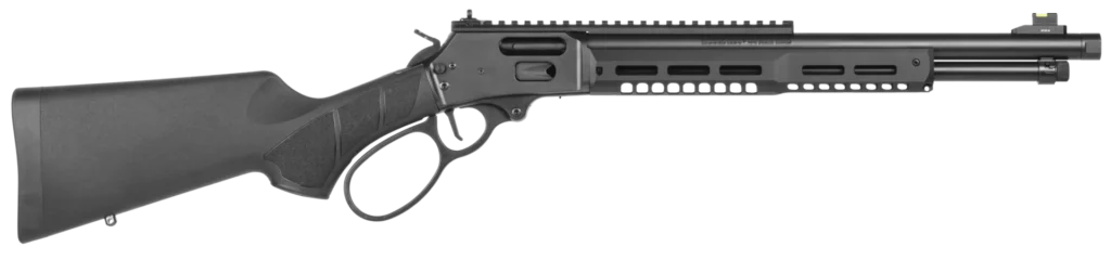 Smith & Wesson 14193 1854 Stealth Hunter 44 Rem Mag 8+1 16.30" Black Armornite Threaded Barrel, Black Anodized Aluminum Receiver w/Picatinny Rail, Fixed w/Textured Grip Panels Black Synthetic Stock | Elite Firearms