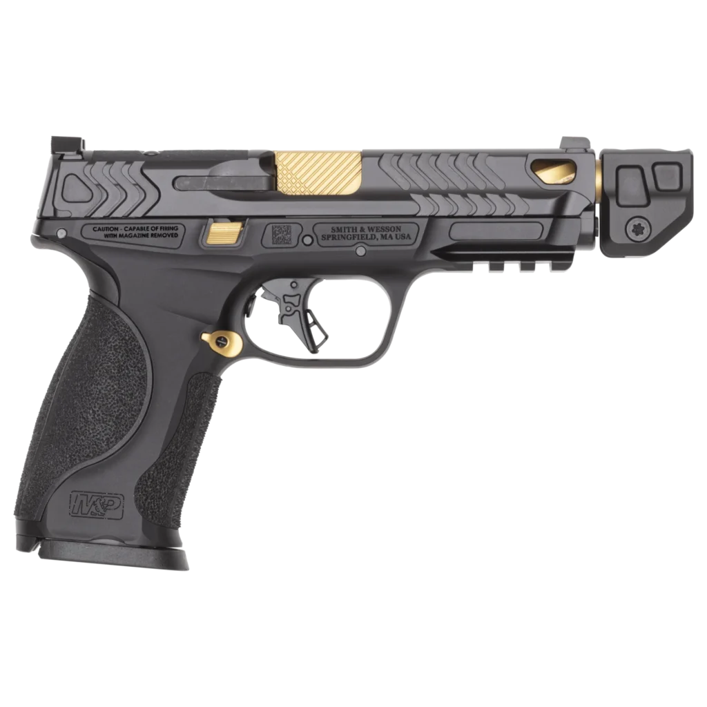 M&P9 M2.0 Metal 9mm 4.9" NTS Gold/Blk 17&23 TALO | Elite Firearms