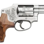 Smith & Wesson 150784 Model 640 *CA Compliant 357 Mag  2.13" Stainless Engraved Barrel , 5rd Stainless Engraved Cylinder, Matte Silver Stainless Steel Engraved J Frame , Wood Engraved Grip | Elite Firearms