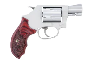 Smith & Wesson 170349 Model 637 Performance Center Enhanced Action 38 S&W Spl +P 5 Shot 1.88" Stainless Steel Barrel/Cylinder, Matte Silver Aluminum Alloy J-Frame, Custom Wood Grip, Internal Lock | Elite Firearms