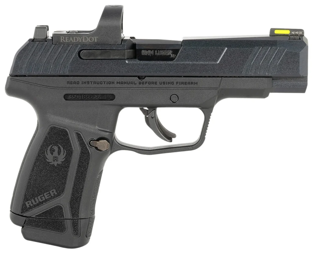 Ruger 3521 Max-9 Long RD 9mm Luger 12+1 4" Black Alloy Steel Optic Ready/Serrated Slide, Black Polymer Frame | Elite Firearms