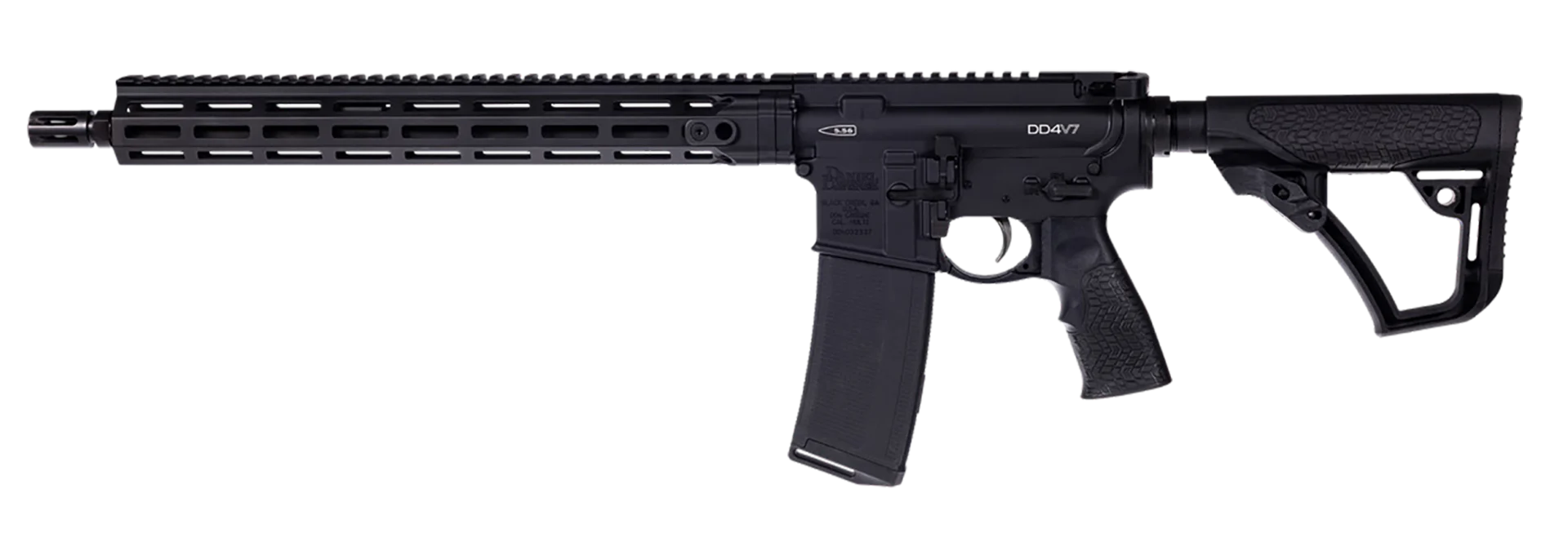 Daniel Defense 0220112138047 DD4 RIII V7 5.56 NATO 30+1 16″ M-LOK Black ...